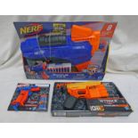 THREE SEALED NERF GUNS.