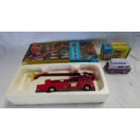 2 CORGI TOYS INCLUDING 420 - FORD THAMES AIRBOURNE CARAVAN TOGETHER 1127 - SIMON SNORKEL FIRE