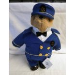 VENICE-SIMPSON ORIENT EXPRESS CHIEF STEWARD TEDDY BEAR.