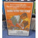 FRAMED GONE WITH THE WIND MOVIE POSTER 75 X 5