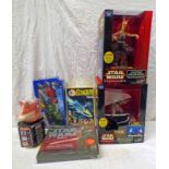 SELECTION OF VARIOUS ITEMS INCLUDING STAR WARS EPISODE 1 OBI-WAN KENOBI INTERACTIVE TALKING BANK,