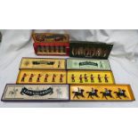 SELECTION OF VARIOUS BRITAIN SOLDIER FIGURE SETS INCLUDING 8800 - COLDSTREAM GUARDS TOGETHER WITH