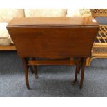 LATE 19TH CENTURY MAHOGANY SUTHERLAND TABLE.