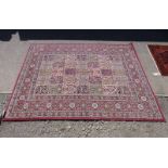 IKEA VALBY RUTA RUG WITH RED & BLUE PATTERN,