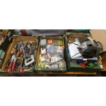 GOOD SELECTION OF TOOLS AND ACCESSORIES TO INCLUDE MACALLISTER MSC1200 1200W CIRCULAR SAW IN BOX,