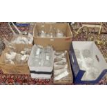 LARGE SELECTION OF PARAFFIN LAMP CHIMNEYS ETC.