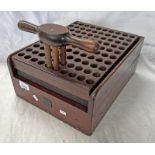 J ERSKINE NEWTON STEWART WOOD RELOADING BOX