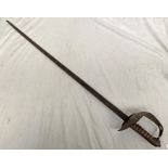 1897 PATTERN INFANTRY OFFICERS SWORD WITH 81 CM LONG BLADE WITH CHARACTERISTIC HILT