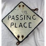 PASSING PLACE METAL SIGN,