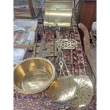 BRASS & IRON TRIVETS, BRASS ROASTING PANS,