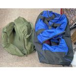 VARIOUS HOLDALLS INCLUDING A GREEN BRITISH ARMY EXAMPLE