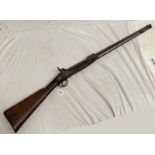 MODIFIED SPORTIRIZED 1861 TOWER PERCUSSION MUSKET WITH 84 CM LONG BARREL,