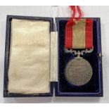 GEORGE V FOR LONG SERVICE WITH THE ROCKET LIFE SAVING APPARATUS AWARDED TO WILLIAM ROBERTSON AND