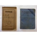 WW1 GERMAN SOLDBACH AND ASSOCIATED MANUAL