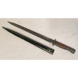 GERMAN / YUGOSLAVIAN BT3 BAYONET WITH 38.