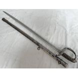 1827 PATTERN RIFLE OFFICERS SWORD WITH 82.