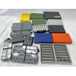 FLY BOXES TO INCLUDE METAL & PLASTIC EXAMPLES (NO CONTENTS)