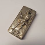 GEORGE IV SILVER PEDLAR SNUFF BOX BY JOHN LINNET.