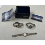 SEIKO LADIES WRISTWATCH WITH BOX & PAPERS,