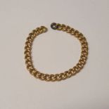 18CT GOLD CURBLINK CHAIN - 21G Condition Report: No clasp.