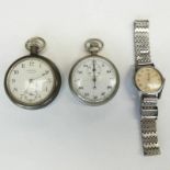 STAINLESS STEEL ROTARY WRISTWATCH,