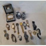 SELECTION OF VARIOUS WRISTWATCHES, INCLUDING RENNIE MCINTOSH STYLE, TIMEX,