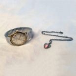 INGERSOLL LEVER AUTOMATIC GENTS WRISTWATCH & A PENDANT ON CHAIN