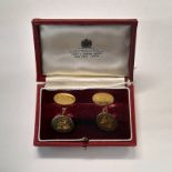 CARTIER: PAIR OF 18CT GOLD CUFFLINKS BY CARTIER,