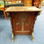 19TH CENTURY GOTHIC PINE STYLE LECTERN 97 CM TALL