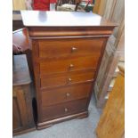 21ST CENTURY HARDWOOD CHEST OF 6 DRAWERS