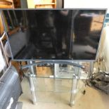 LG 43'' TELEVISION WITH 3 TIER GLASS STAND SERIAL NO.