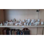EXCELLENT SELECTION OF CRESTED WARE OF VARIOUS SIZES OVER 1 SHELF
