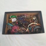 BOX OF COSTUME JEWELLERY