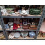 SELECTION OF PORCELAIN INCLUDING MALING, VICTORIAN ORIENTAL ETC.