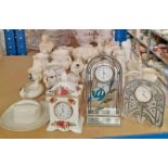 EXCELLENT SELECTION CRESTED WARE, MINTON CLOCKS BY ORTAKE,