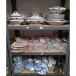 19TH CENTURY WORCESTER DINNERWARE INCLUDING ASHETS, TUREENS ETC.