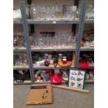 VARIOUS ORREFORS GLASS , DARLINGTON CRYSTAL WATER SET & WINE GLASSES,