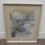 ELSPETH HASTON 'EARLY MORNING' SIGNED FRAMED PASTEL 49CM X 38 CM