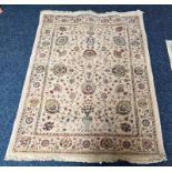 CREAM GROUND MIDDLE EASTERN RUG .