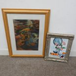 DAVID C WATT: 'SUBMERGED' A SIGNED FRAMED PASTEL,