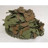 BRITISH ARMY MKIV COMBAT HELMET WITH CAMO NETTING & LINER DATED 1971