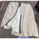 PAIR OF CREAM / BEIGE CURTAINS,