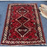 RED MIDDLE EASTERN RUG 152 CM X 110 CM