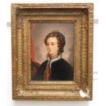 19TH CENTURY BRITISH SCHOOL PORTRAIT OF A LADY OF TITLE UNSIGNED GILT FRAMED OIL ON BOARD 28.