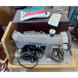 SINGER 185K ELECTRIC SEWING MACHINE WITH KEYS AND CASE