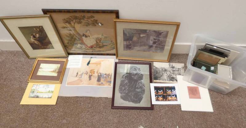 SELECTION OF PRINTS ETC TO INCLUDE ;, W RUSSELL FLINT, 'VISITORS TO THE COVENT', PRINTS,