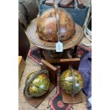 REPRODUCTION GLOBE AND TWO GLOBE BOOK ENDS -3-