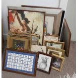 LARGE SELECTION OF FRAMED PRINTS,