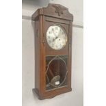 EARLY 20TH CENTURY OAK CASED WALL CLOCK BY HALLER A G,