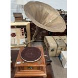 HMV WALNUT GRAMOPHONE